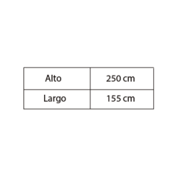 Mantel rectangular Elíseo 155x250 - Rosa