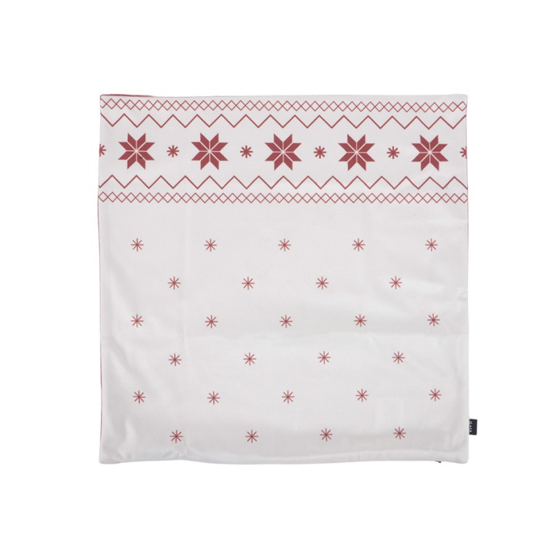 Funda de cojín de terciopelo 45 x 45 cm Natal - Vino