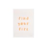Póster Fire - Rosa claro