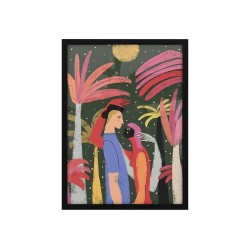 Cuadro 43 x 58 cm Pareja - Negro