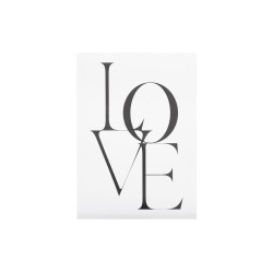 Póster Love - Blanco