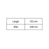 Mantel rectangular Edén 155x250 - Rosa