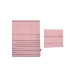 Juego para duvet algodón Raita individual - Rosa