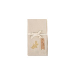 Pack 2 servilletas bordadas 45 x 45 cm Espiga - Beige