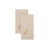 Pack 2 servilletas bordadas 45 x 45 cm Espiga - Beige