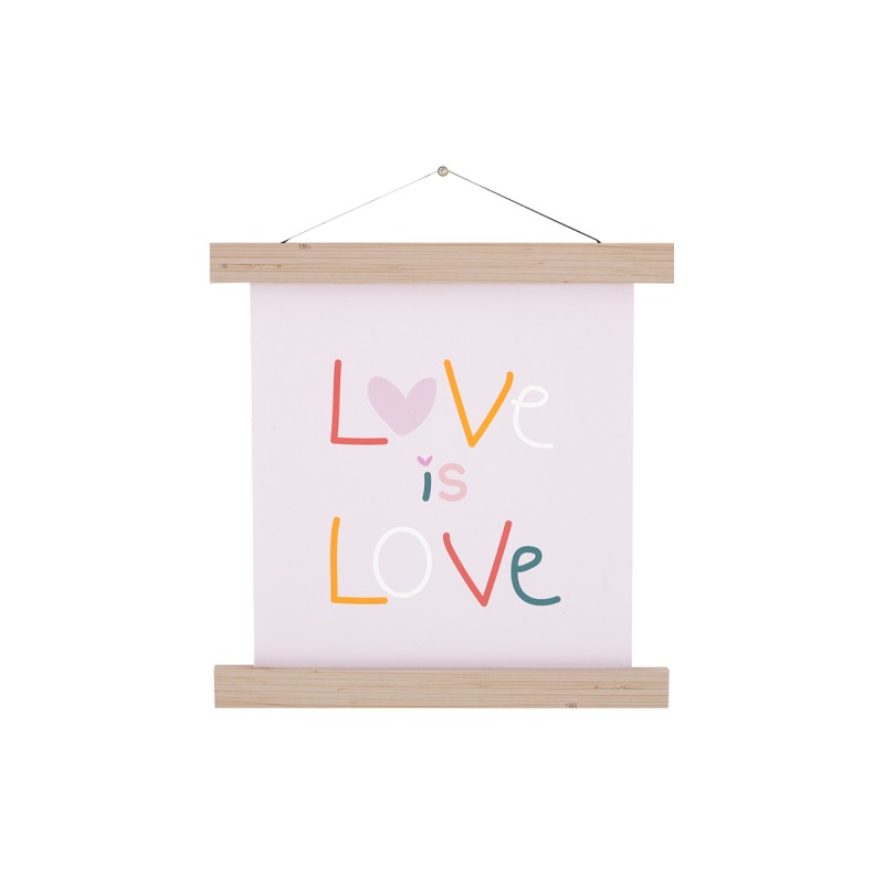 Póster Love 30x30 cm - Multicolor