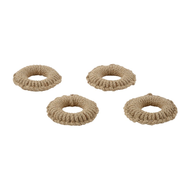 Set de 4 servilleteros Tonalti B - Café