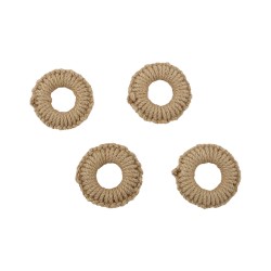 Set de 4 servilleteros Tonalti B - Café