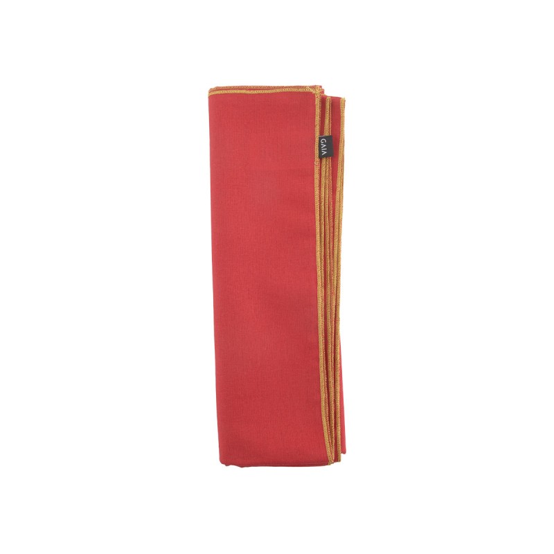 Mantel individual Irlanda - Rojo con dorado