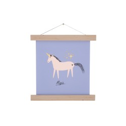 Póster Unicornio 30x30 cm - Multicolor