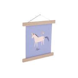 Póster Unicornio 30x30 cm - Multicolor