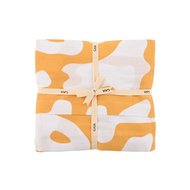 Funda para duvet Paraíso king size - Mostaza