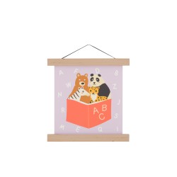 Póster Animalitos 30x30 cm - Multicolor