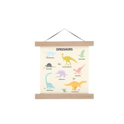 Póster Dinos 30x30 cm - Multicolor