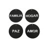 Colgante decorativo Parel - Negro