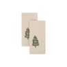 Pack 2 servilletas bordadas 45 x 45 cm Pino - Beige