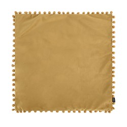 Funda para cojín de terciopelo 60 cm Cholul - Mostaza