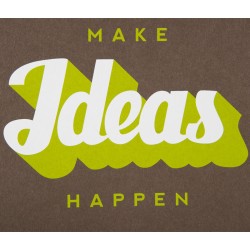 Impresión Make ideas happen 20x25 - Verde