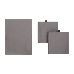 Juego para duvet algodón Hula king size - Gris oxford