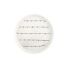 Plato trinche Lines 23cm - Blanco