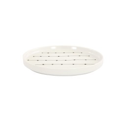 Plato trinche Lines 23cm - Blanco