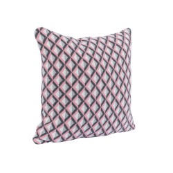 Funda de Cojín Rombos multicolor 45x45 - Gris