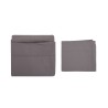 Juego de sábanas algodón de 200 hilos individual Fiore - Gris Oxford