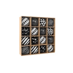 Esferas decorativas Karamel - Negro con blanco