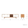 Mueble para tv Evo 200 cm - Blanco