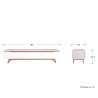 Mueble de tv Simona - Blanco