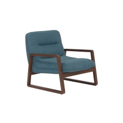 Sillón Lys nogal - Verde