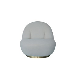 Sillón Taboada base dorada - Taupe