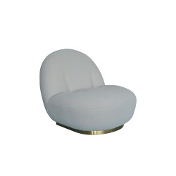 Sillón Taboada base dorada - Taupe
