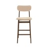 Banco alto Marcela nogal - Beige