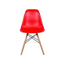 Set de 4 sillas réplica Eames - Rojo