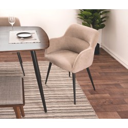 Silla Vitória pata negra - Beige