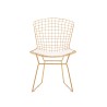 Silla Bertoia réplica dorado - Blanco
