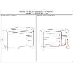 Mueble de cocina Soloma - Encino